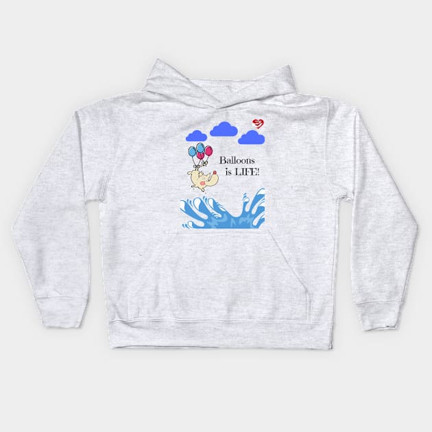 Balloon Dog Kids Hoodie by Friendipets